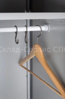 Шкаф гардеробный металлический Практик LS-001 (Приставная секция)  фото #1056