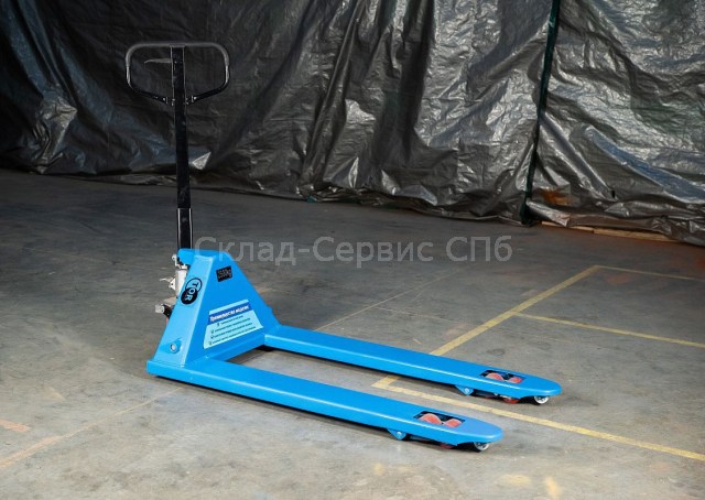 Тележка гидравлическая 2500 кг 1220 мм TOR RHP(BF) широковильная (полиуретановые колеса) фото #1464