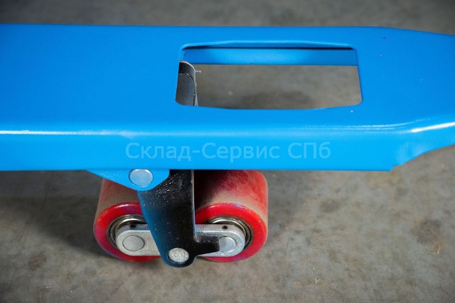 Тележка гидравлическая 2500 кг 1220 мм TOR RHP(BF) широковильная (полиуретановые колеса) фото #1467