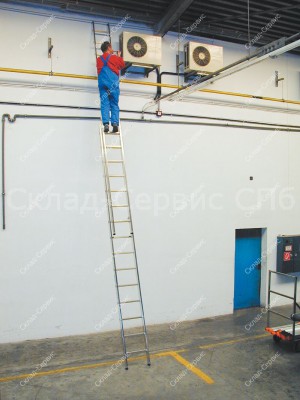 Двухсекционная раздвижная лестница KRAUSE с перекладинами фото #239