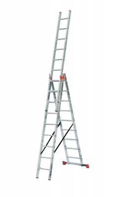 Многоцелевая трехсекционная лестница KRAUSE с перекладинами фото #450
