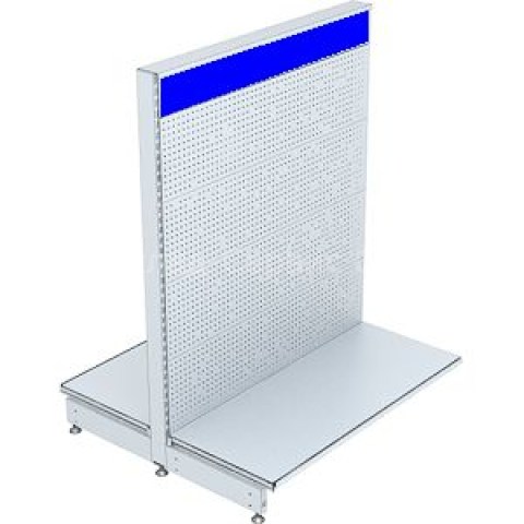 Стеллаж торговый островной 1600х650х400 мм (300) фото #689