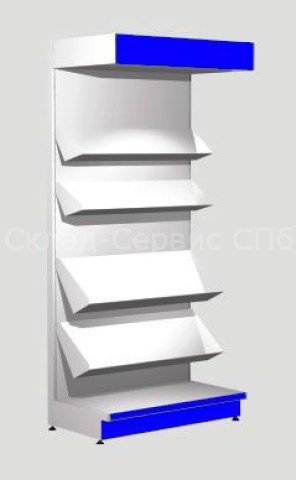 Стеллаж торговый для книг фото #721