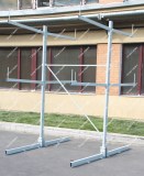 Консольный двухсторонний стеллаж высотой 2500 мм, 1 секция, 2 уровня