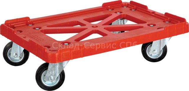 Тележка для ящиков №508 -  600х400 пластик