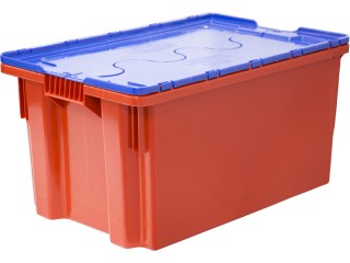 Ящик пластиковый Safe PRO с крышкой, 52 л, 600х400х300 мм