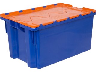 Ящик пластиковый Safe PRO с крышкой, 52 л, 600х400х350 мм