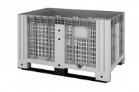 Пластиковый контейнер SDBOX 1208 PS перфорированный на полозьях, 470 л