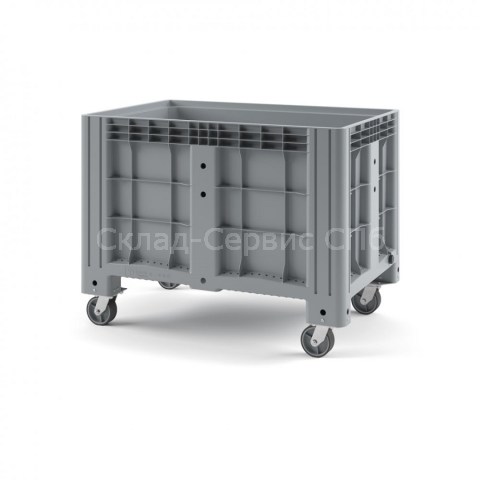 Пластиковый контейнер Big Box SDBOX 1208 SW сплошной на колесах, 470 л