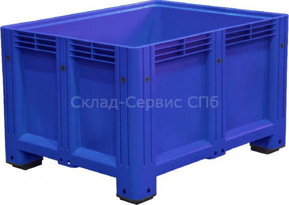 Пластиковый контейнер Big Box D-Box 1210 S (760) сплошной на ножках, 625 л