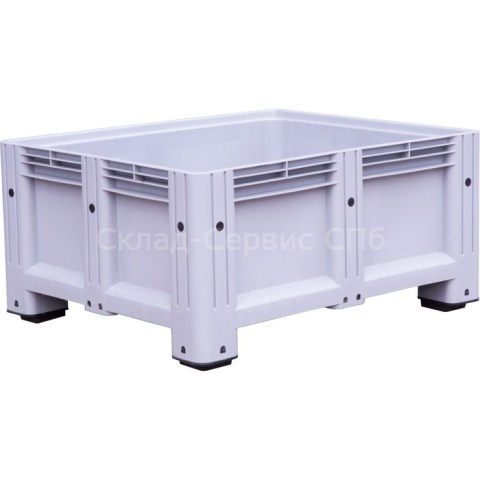 Пластиковый контейнер Big Box D-Box 1210 S (580) сплошной на ножках, 450 л
