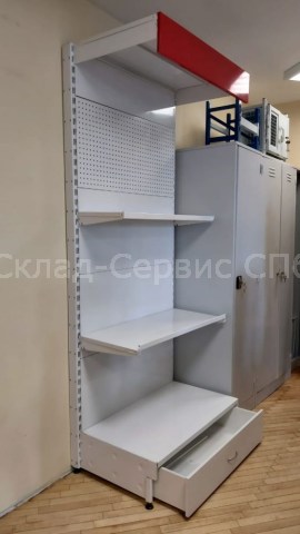Стеллаж торговый пристенный б/у
