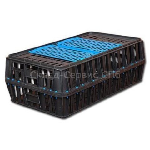 Ящик пластиковый для перевозки живой птицы, 850х500х300